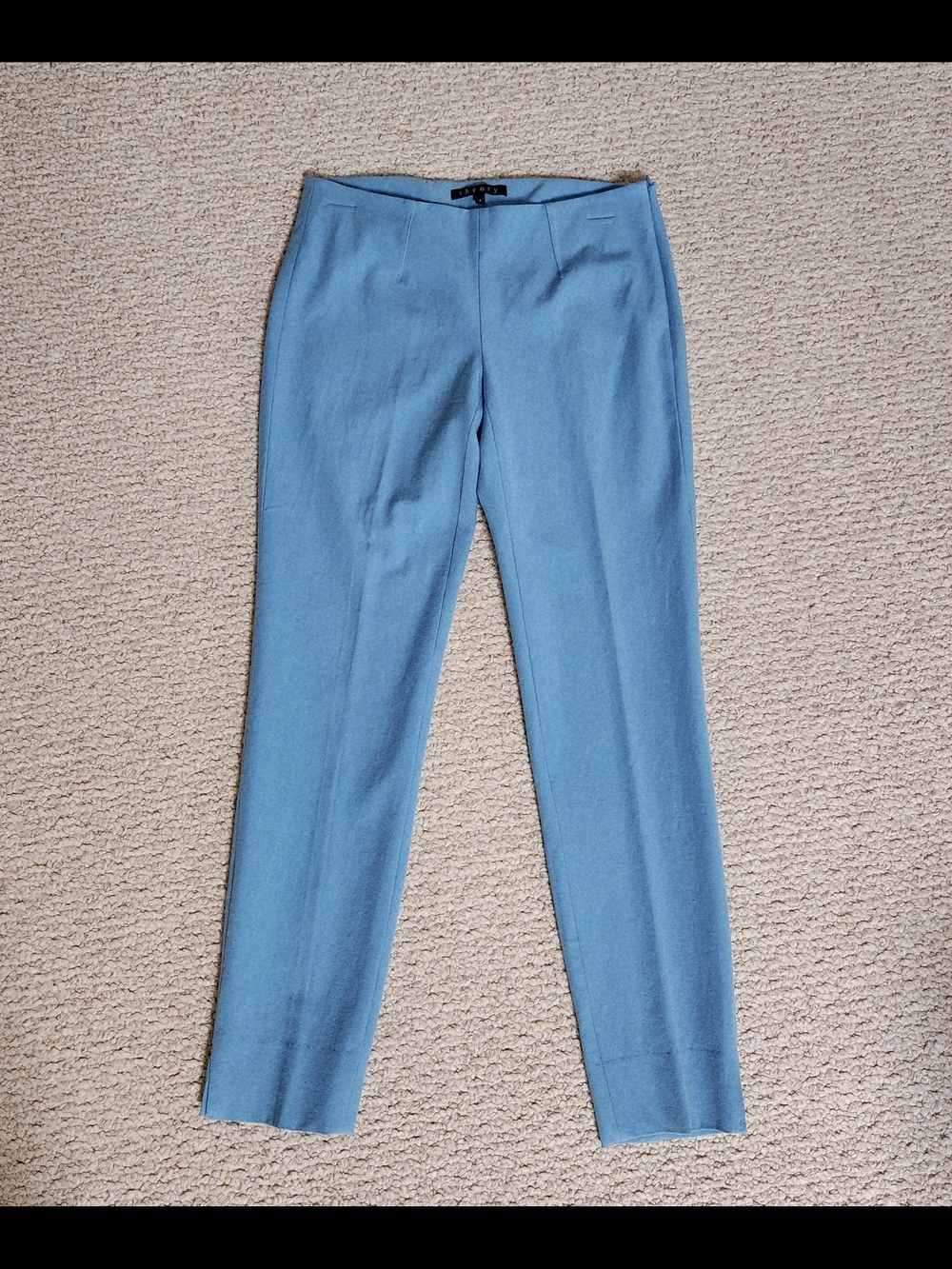 Theory Light Blue Cropped Tailored Pants Size 2